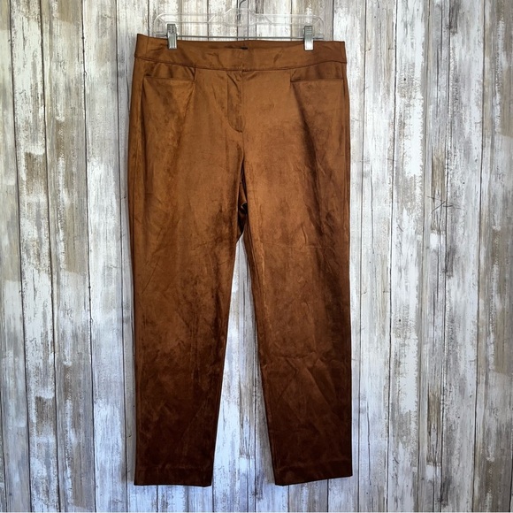 Loft Brown Suade Soft Pants - Picture 2 of 6